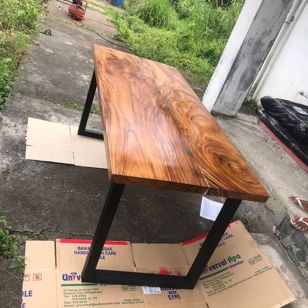 Acacia Computer Table 180 x 60cm, Furniture & Home Living, Furniture ...