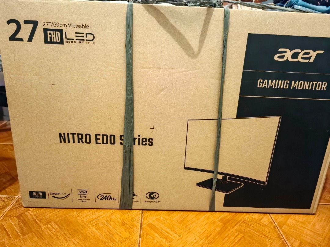 ACER Nitro EDO Series 27" 240HZ Curved Gaming Monitor, Computers & Tech