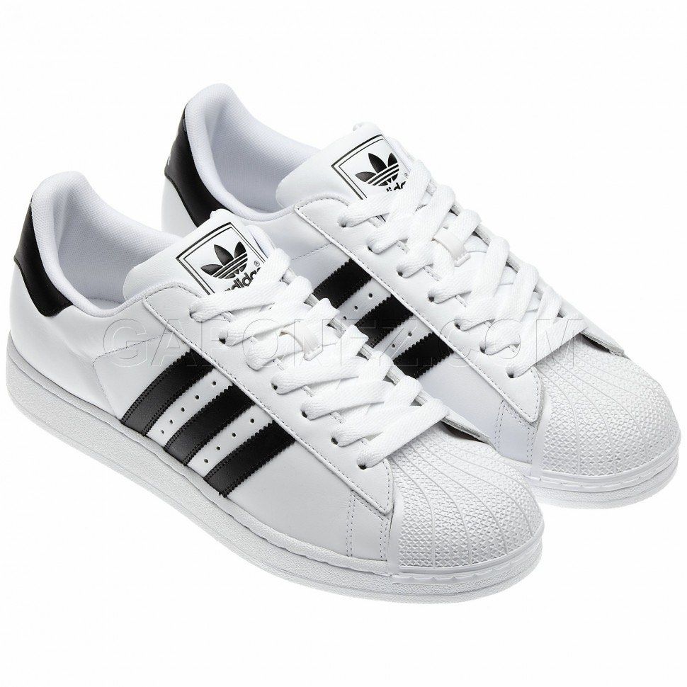 ADIDAS G17068 Superstar Il TRAINERS White Black Size UK 4.5