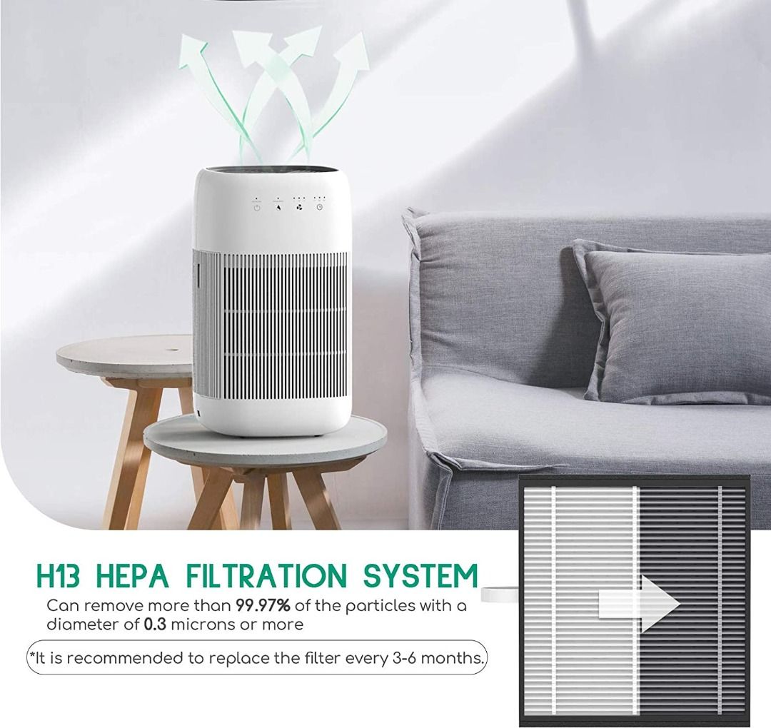Afloia HEPA Air Purifier Dehumidifier 2 in 1 Dehumidifier Filter