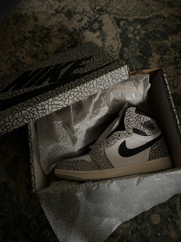 White cement jordan 1 best sale