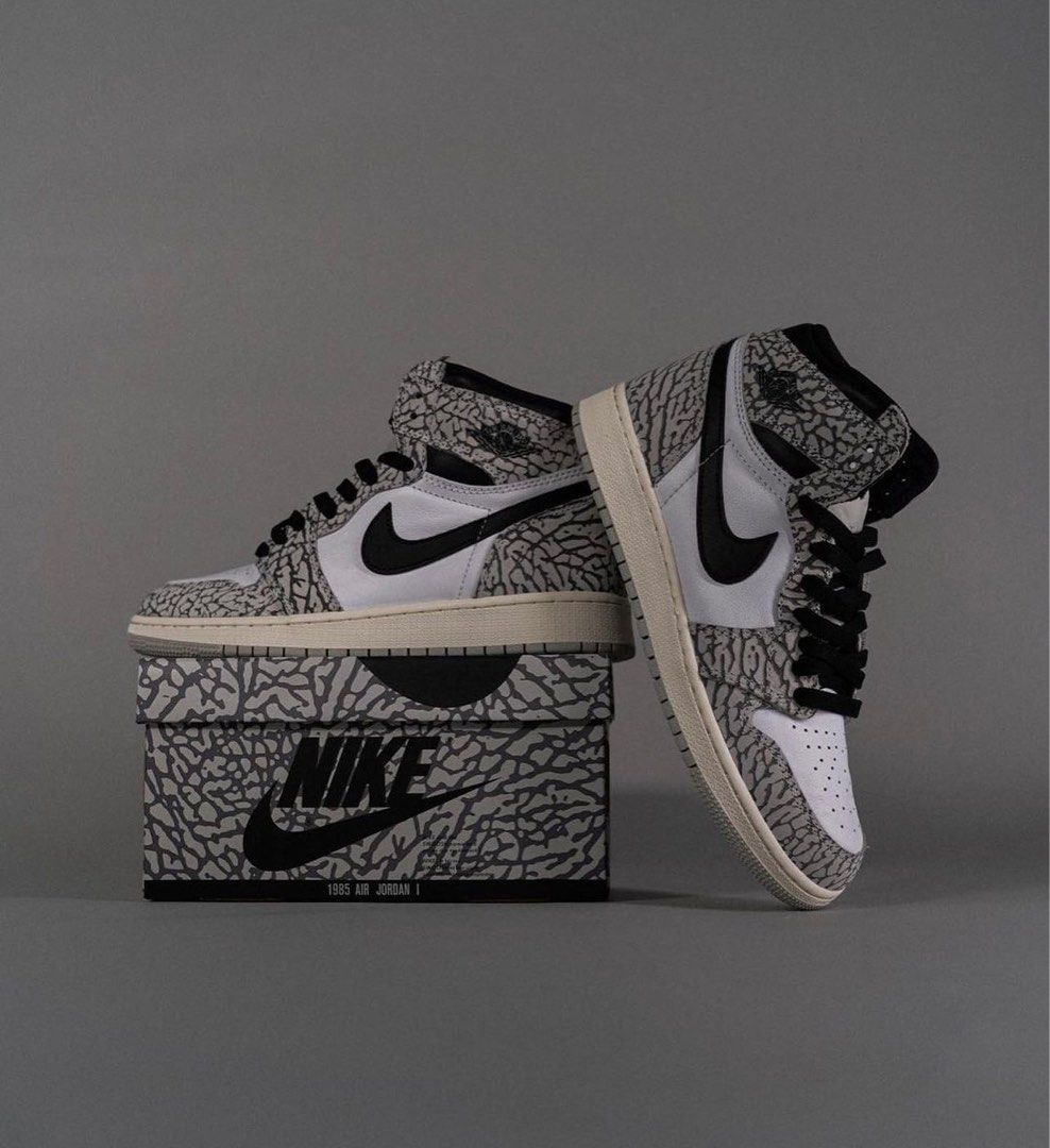 air jordan 1 high og white cement