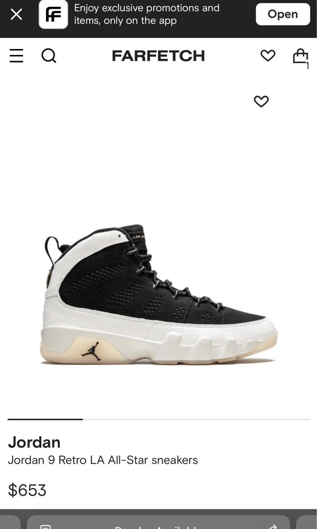 Jordan 9 on sale la all star
