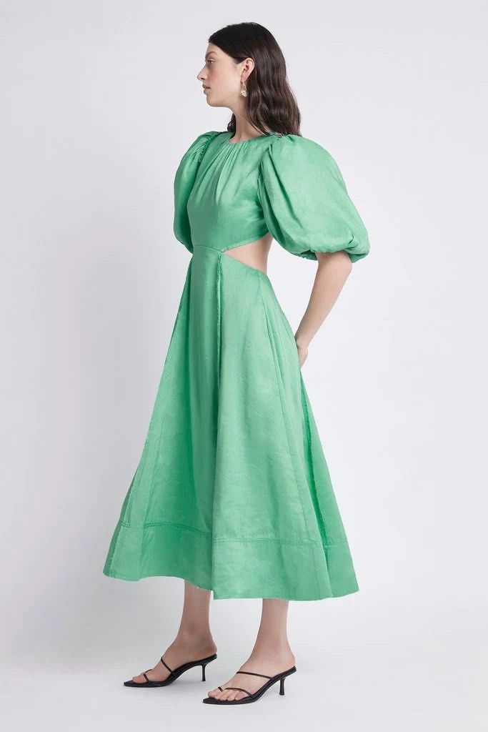alicia silverstone green dress Aje- Pre-loved Jade Midi Dress – Lend the Label main image 0