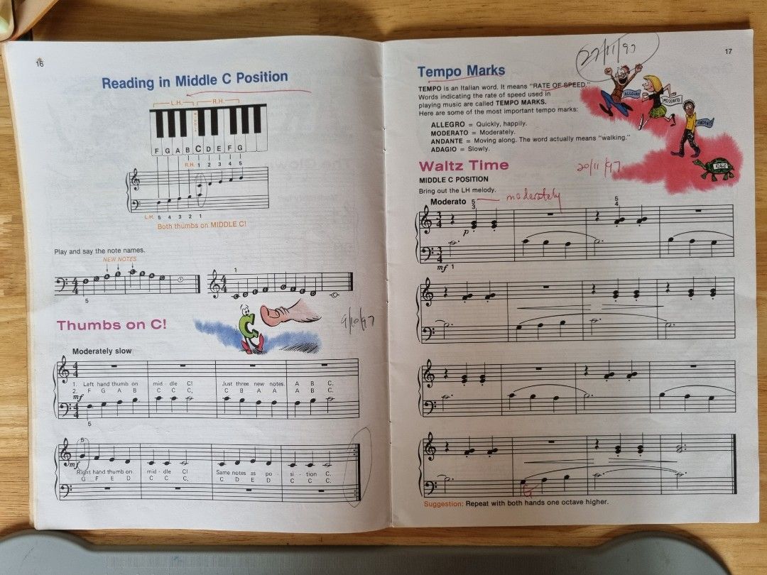 lesson book level 1b piano