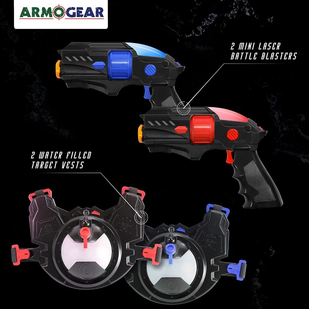  ArmoGear Laser Tag – Laser Tag Guns with Vests Set of 4 – Multi  Player Lazer Tag Set for Kids Toy for Teen Boys & Girls – Outdoor Game for  Kids