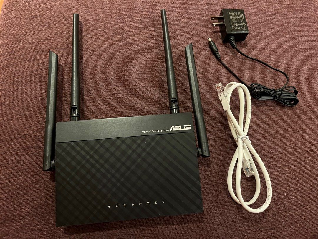 ASUS 華碩 RT-AC1200 無線WIFI路由器 分享器 四天線 雙頻, 電腦及科技產品, 電腦周邊產品, Wifi及上網相關產品在旋轉拍賣