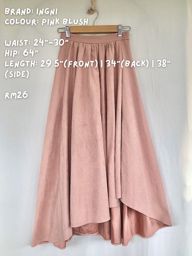 Asymmetrical deals blush skirt