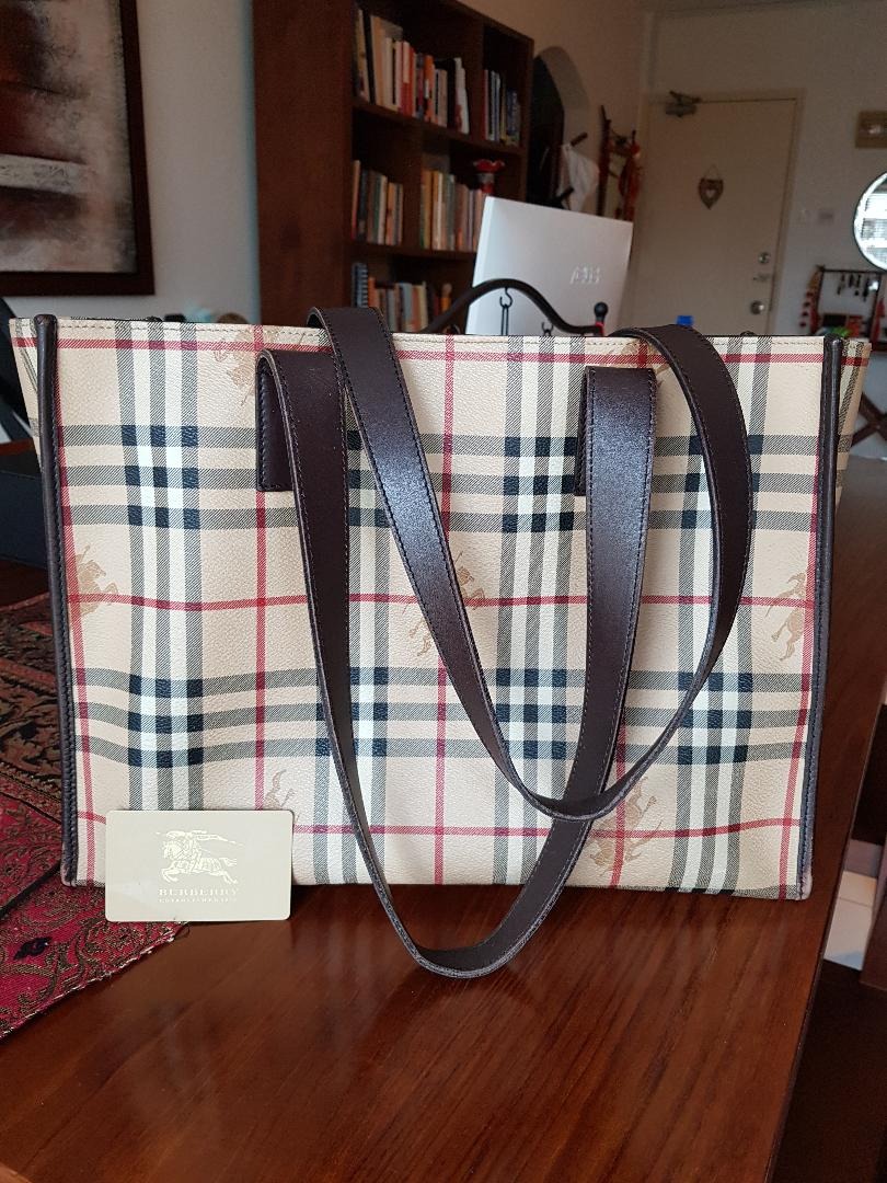 Authentic Burberry leather shoulder / tote bag, Women's Fashion, Bags &  Wallets, Shoulder Bags on Carousell