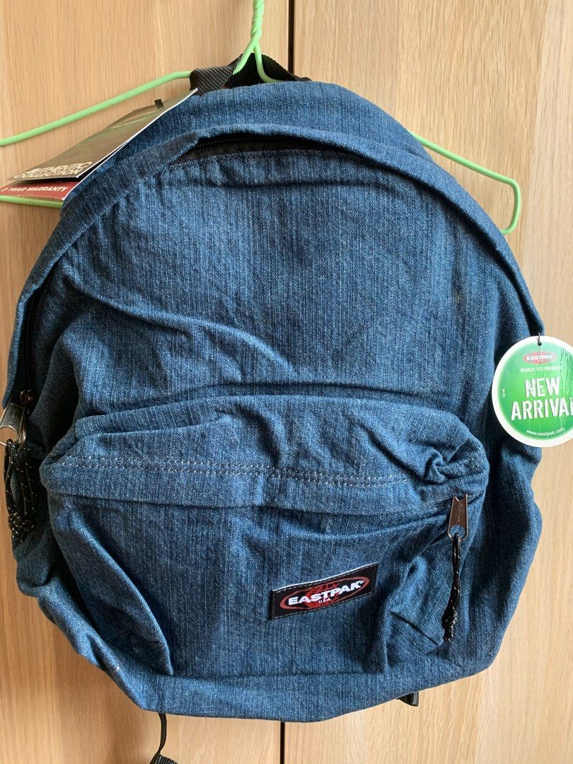 Authentic Eastpak Denim Backpack Men s Fashion Bags Backpacks