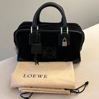 authentic excellent LOEWE amazona black small (dustbag)0