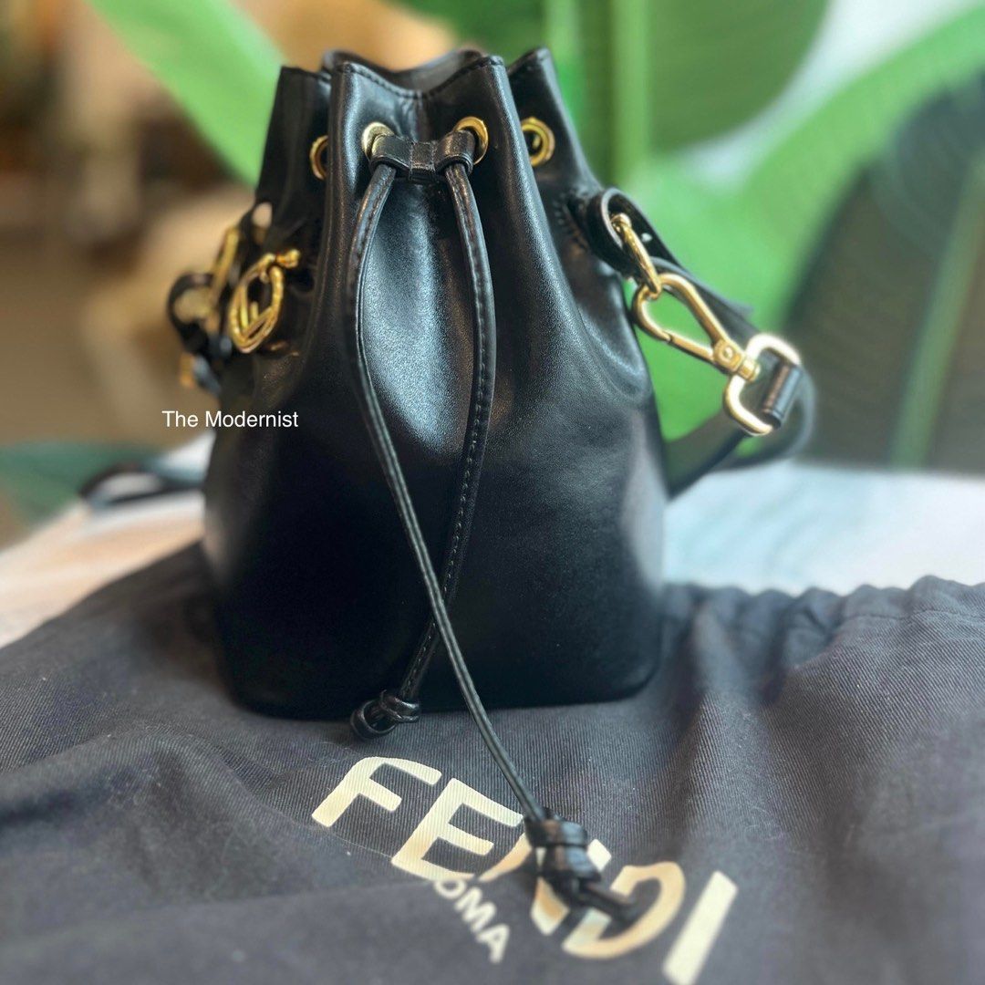 Authentic Fendi Black Bucket Bag