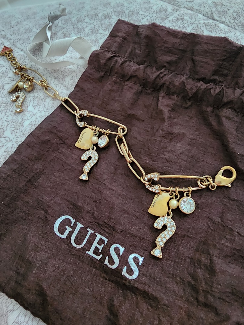 Authentic Guess bracelets with charms Women s Fashion Jewelry Organisers Bracelets on Carousell