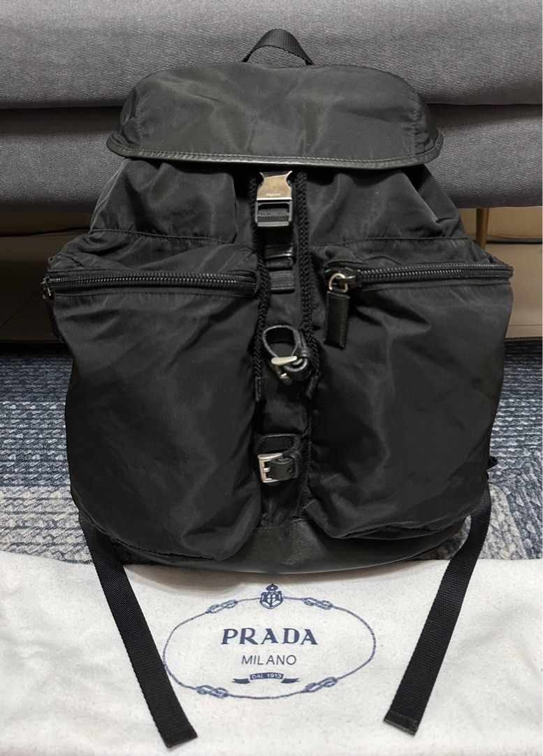 Large prada backpack on sale
