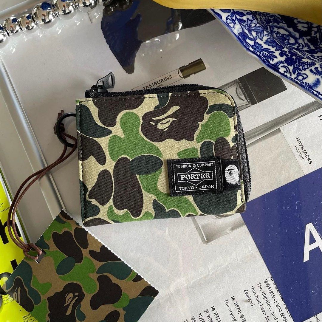 BAPE X PORTER ABC CAMO MINI WALLET