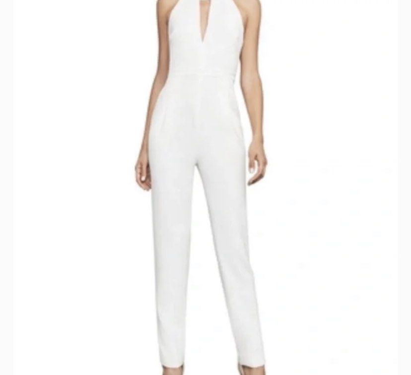 Bcbg outlet white jumpsuit