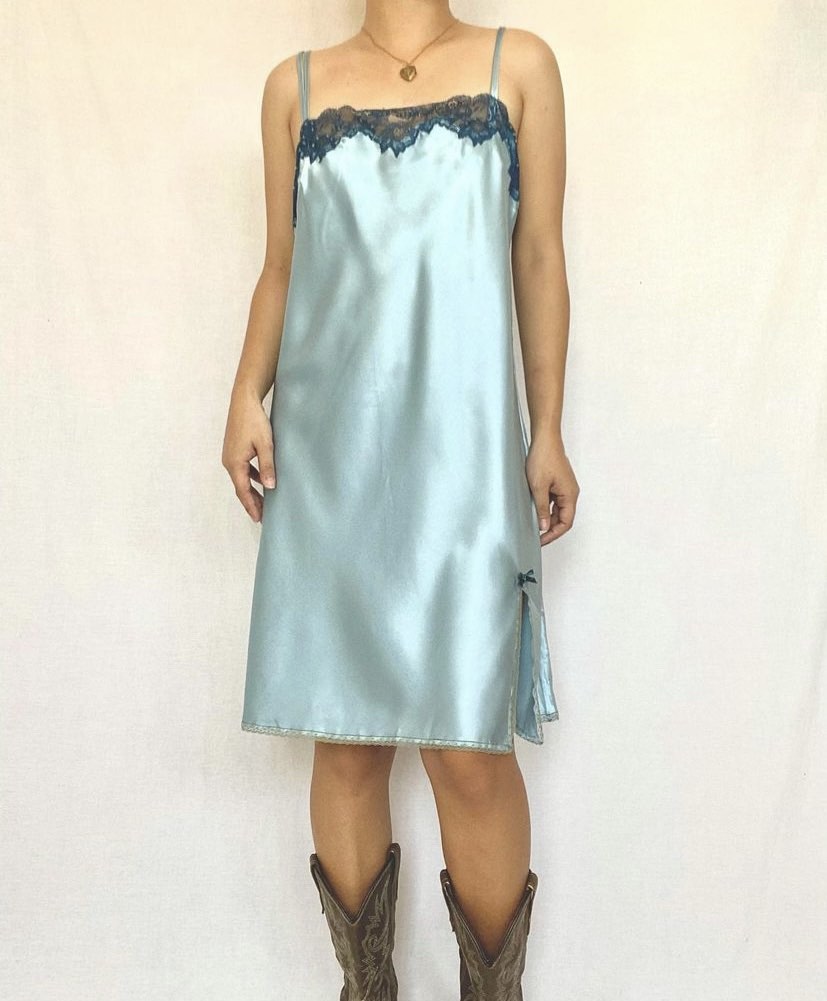 Beaded Trim Slip Dress