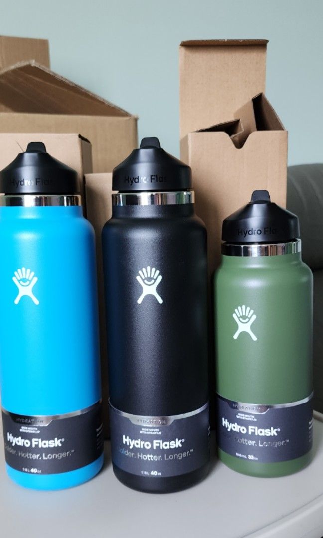 BNIB AUTHENTIC Hydroflask 32oz and 40oz, Furniture & Home Living