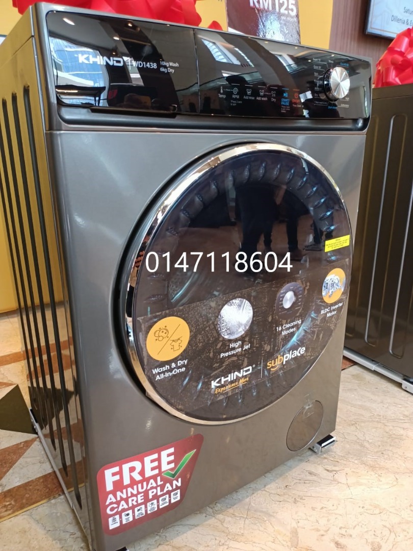 Boleh Ansuran Bulanan RM125 Mesin Basuh Washing Machine Front Load Washer And Dryer Dryers 2 In