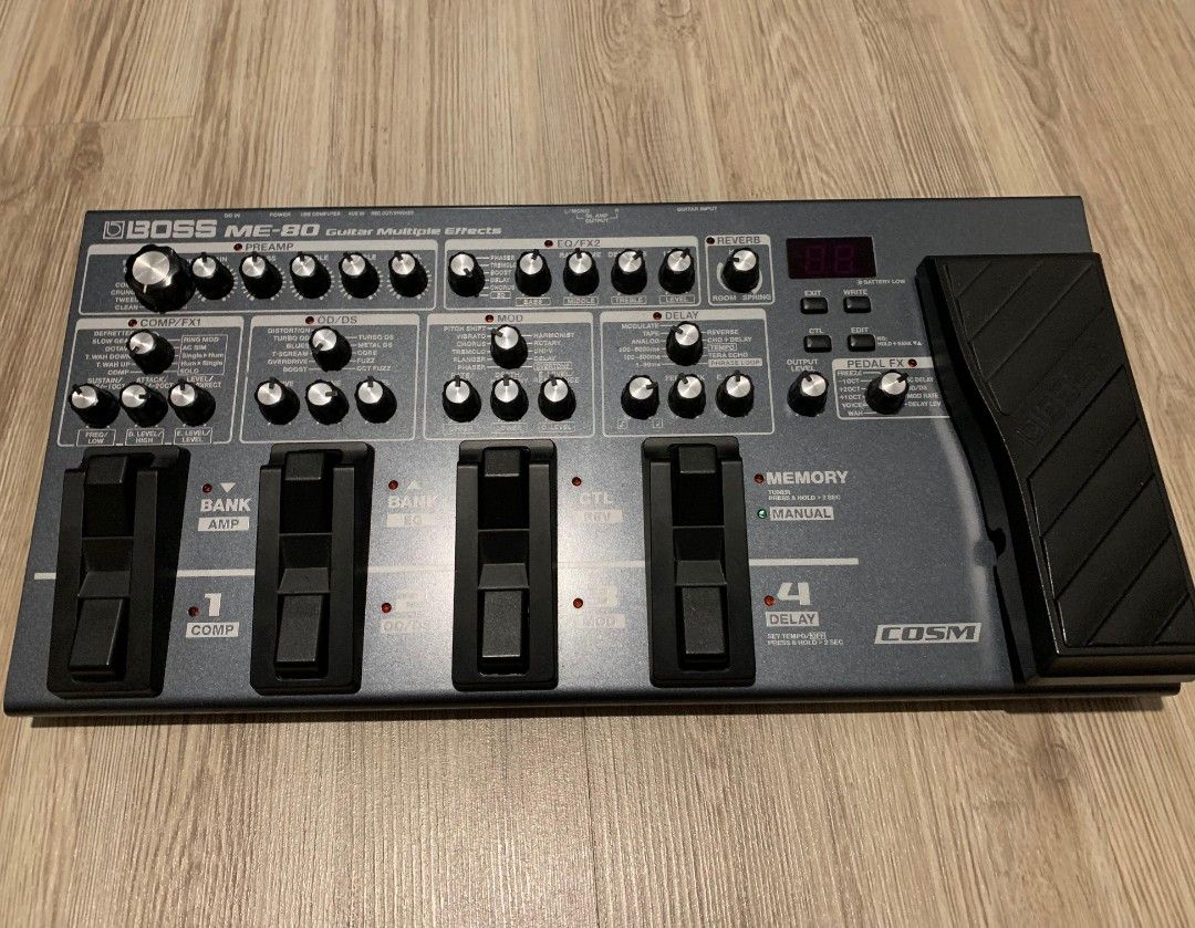 BOSS ME80 Multi Effect Processor Guitar, Hobbies & Toys, Music & Media