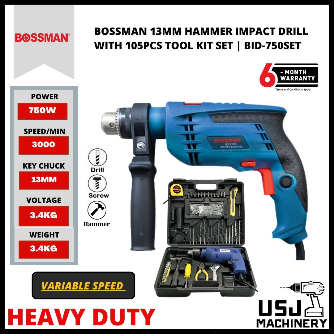 Bossman hammer on sale drill