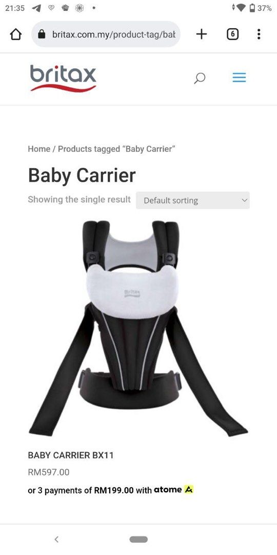 BRITAX BABY CARRIER BX11 BRAND UNITED KINGDOM UK Babies Kids