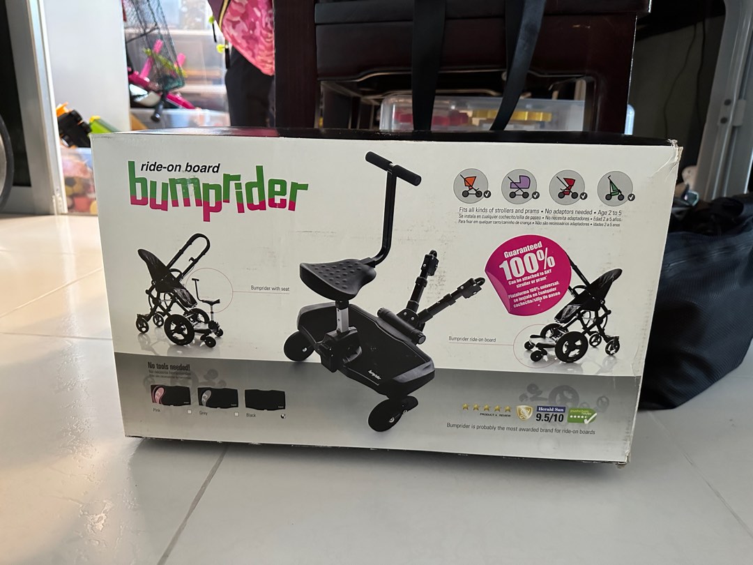 Hoco - Trittbrett für Kinderwagen Buggy-Board Bump Rider - Anthrazit