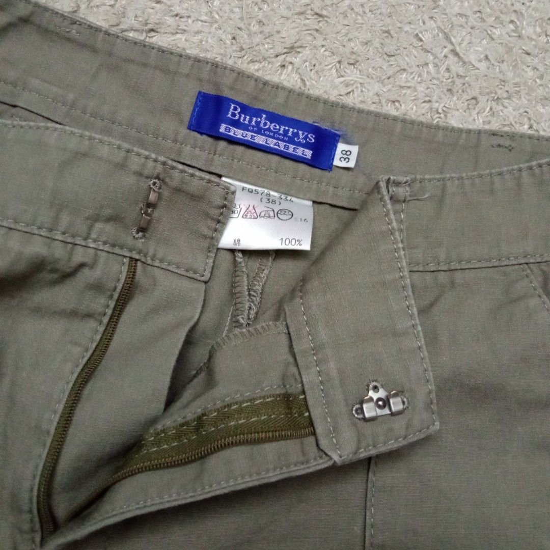 Burberry Blue Label Olive Green Shorts