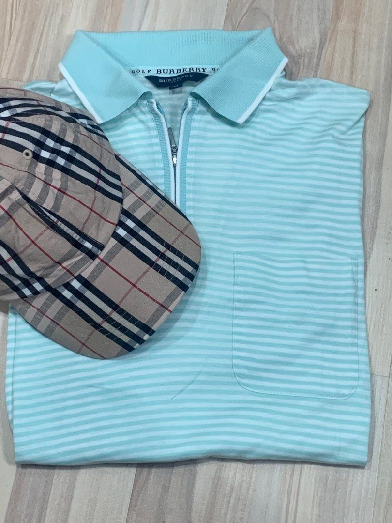Burberry polo rubber logo hot sale