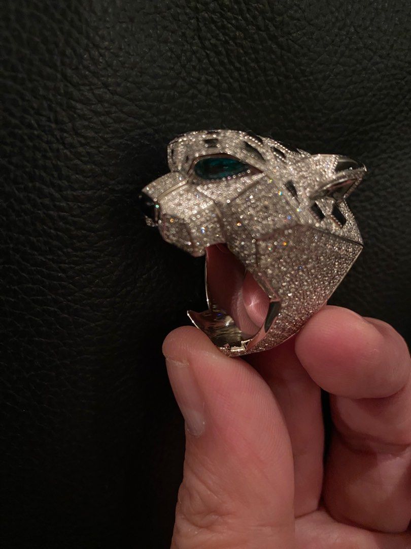 Cartier panthere diamond ring clearance