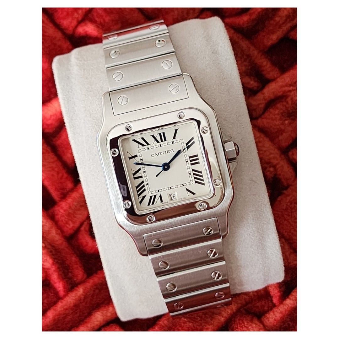 Cartier Santos Galbee LM, Luxury, Watches on Carousell