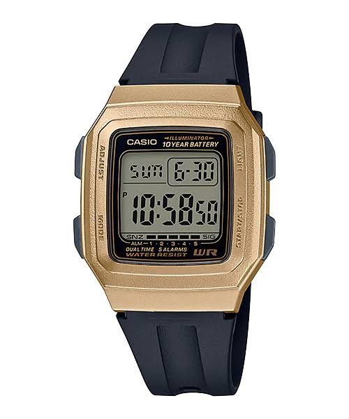 Casio f201 (black and gold), Women's Fashion, Watches & Accessories ...