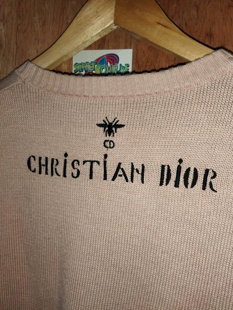 Christian Dior Floral Knitted Sweater, Women's Fashion, Coats, Jackets and  Outerwear on Carousell