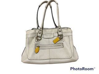 Coach 乳白色 米白色手提包 handbag 