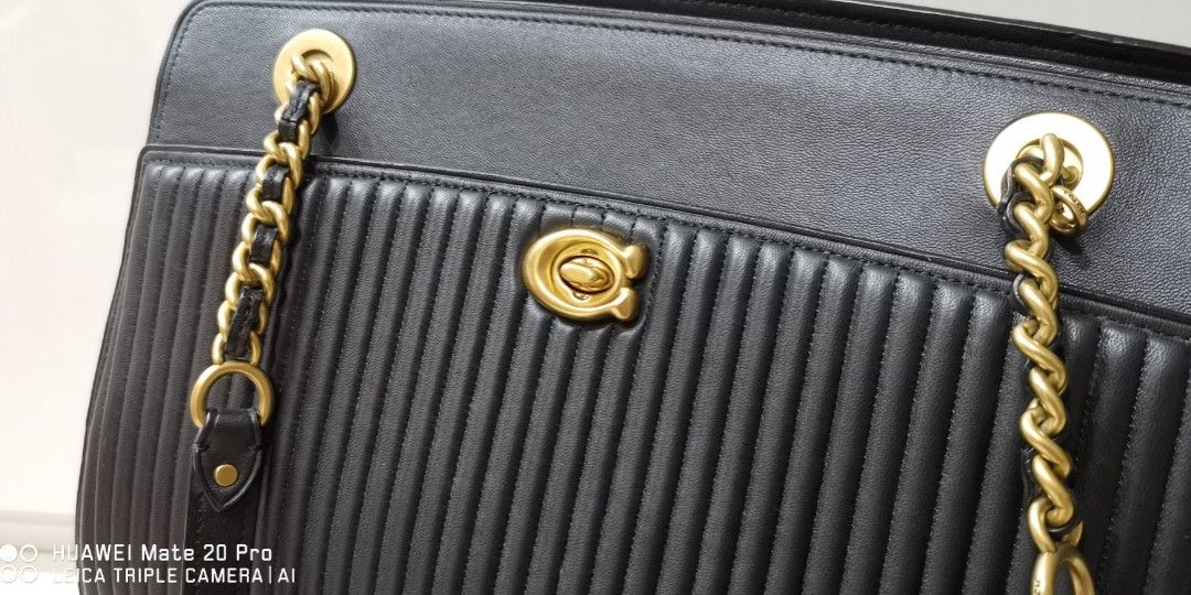 Coach quilted store parker carryall tote