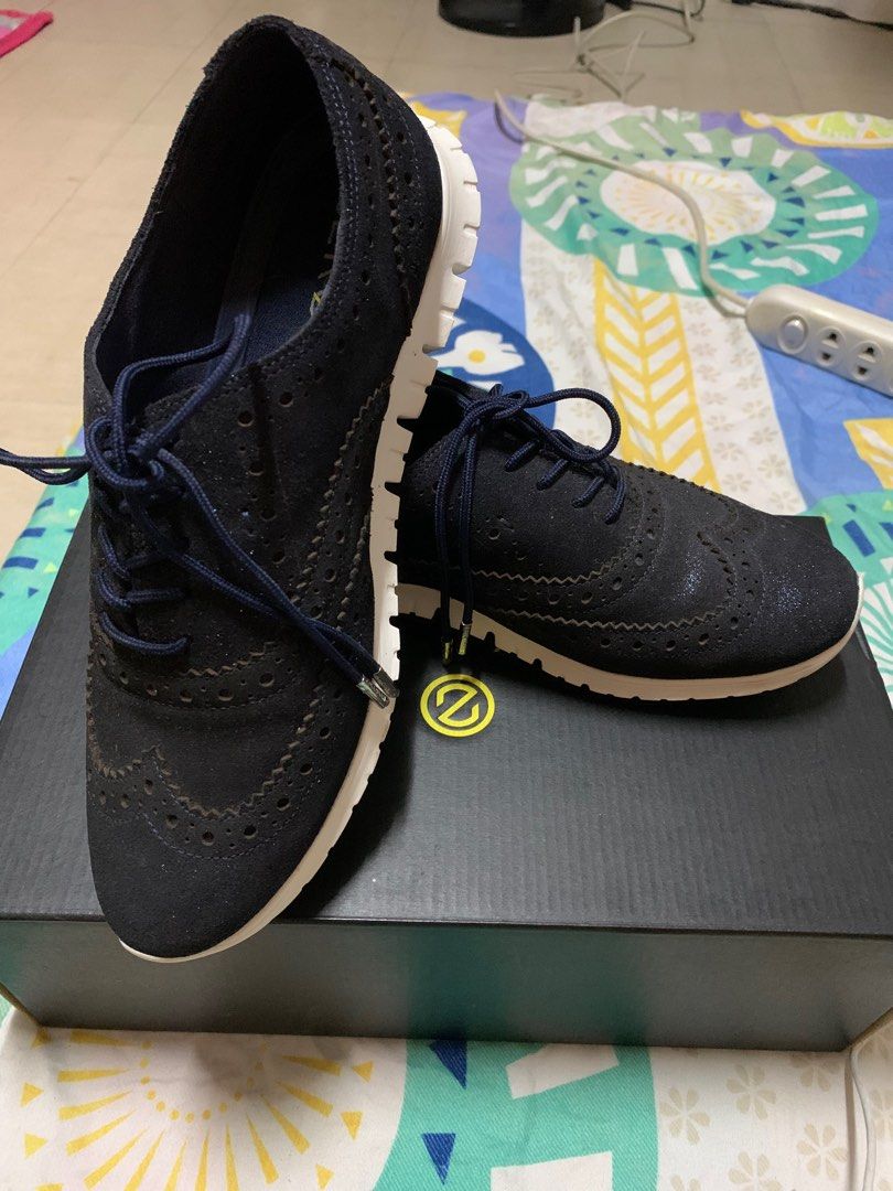 Cole Haan - Zero Grand 7.5C Mettalic Blue (Category: Sneakers) located in Quezon City. Submitted by iamrizzy (Listing ID 1218170065, Image 2). Description: Size 7.5C Decluttering.