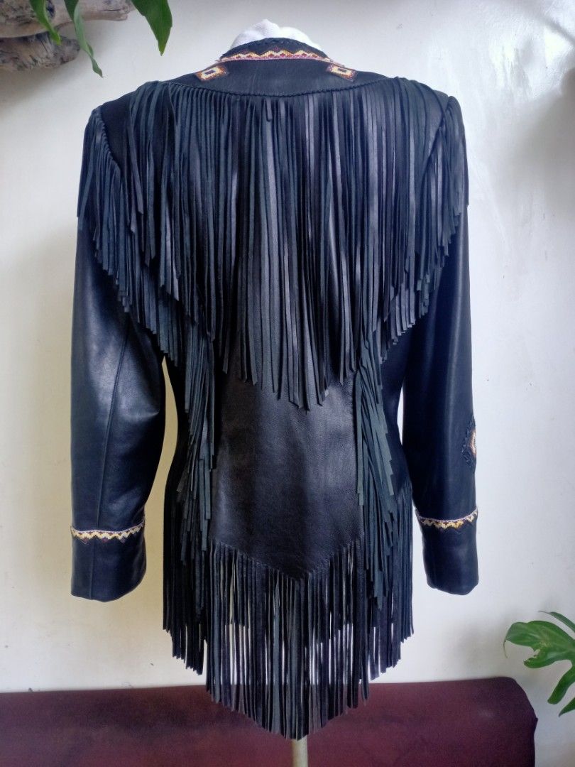 COWBOY/WESTERN Jacket for Sale (Category: Coats, Jackets and Outerwear) located in La Trinidad. Submitted by padasem_kadi (Listing ID 1218007805, Image 2). Description: COWBOY/WESTERN JACKET FOR SALE Brand:TRIBE AMERICA Material: leather with beads Condition: Excellent Source: US bought...not ukay Slightly used Open for shipping COD COP on interested buyers.
