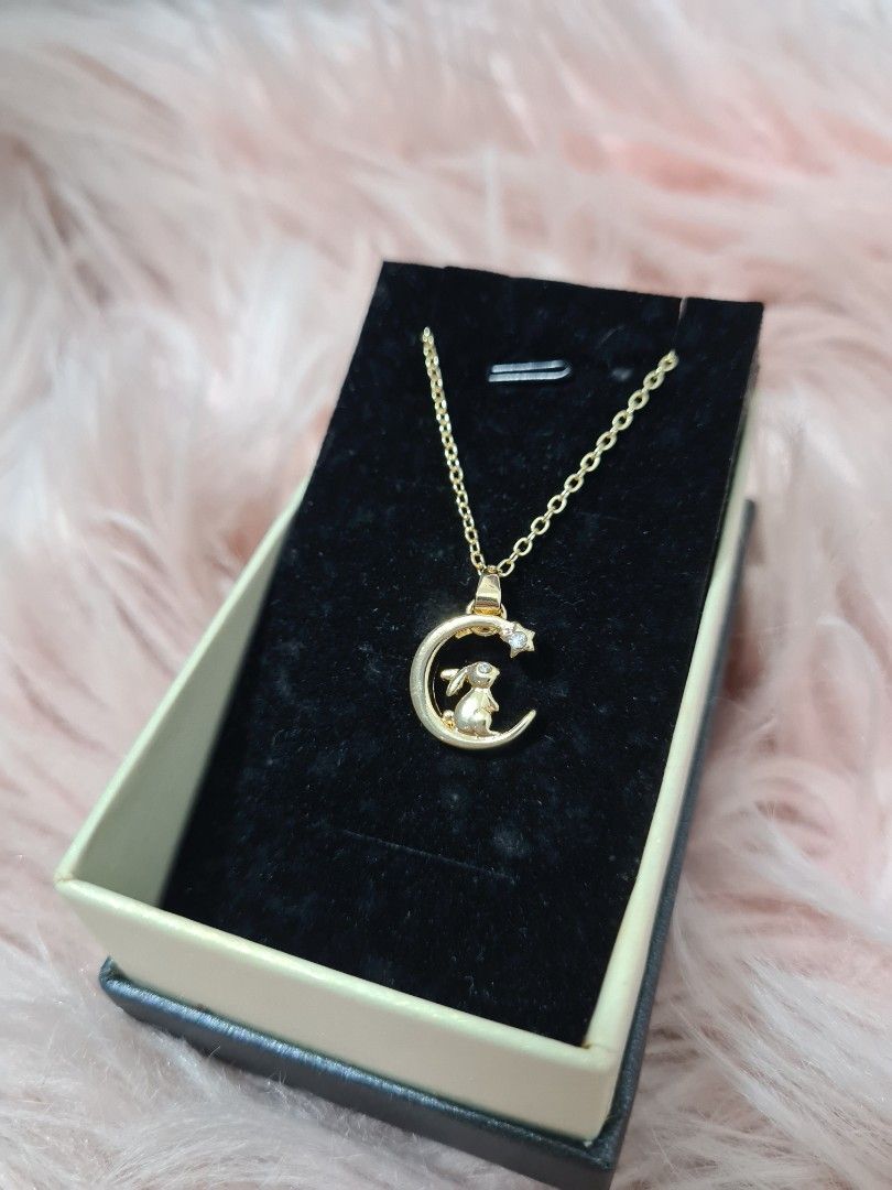 Cute moon necklace sale