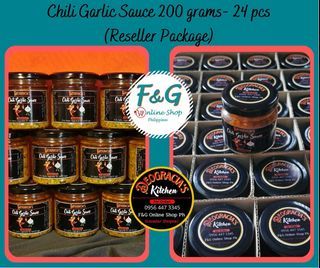 DEOGRACIA's Chili Garlic Oil 200 grams or 200 ml - 24 pcs per box