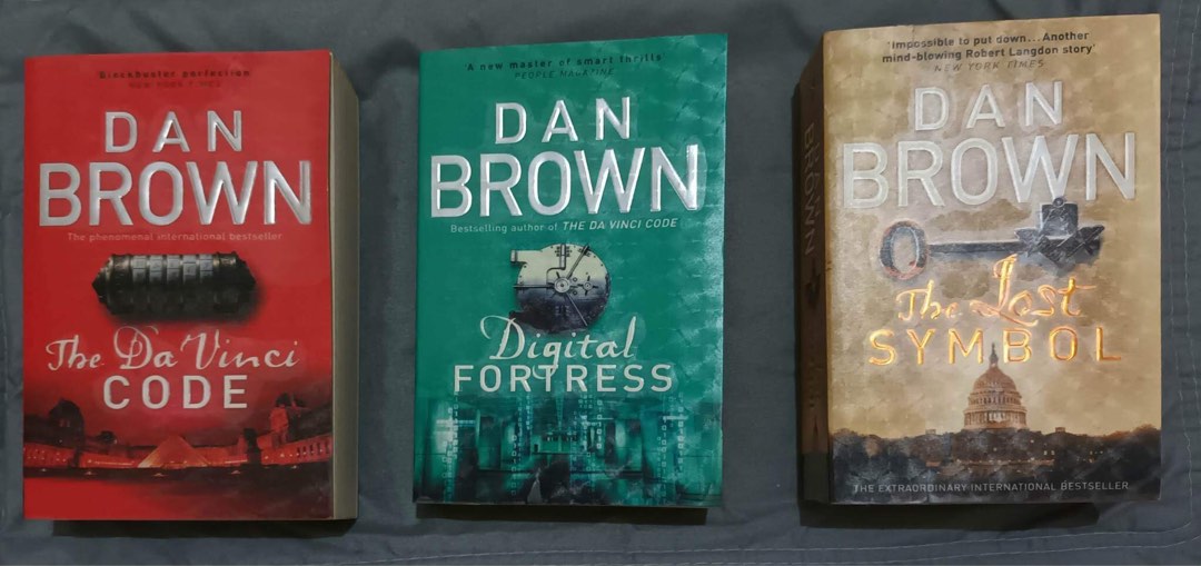 3 Books (DIGITAL FORTRESS, THE DA VINCI CODE AND THE LOST SYMBOL) on