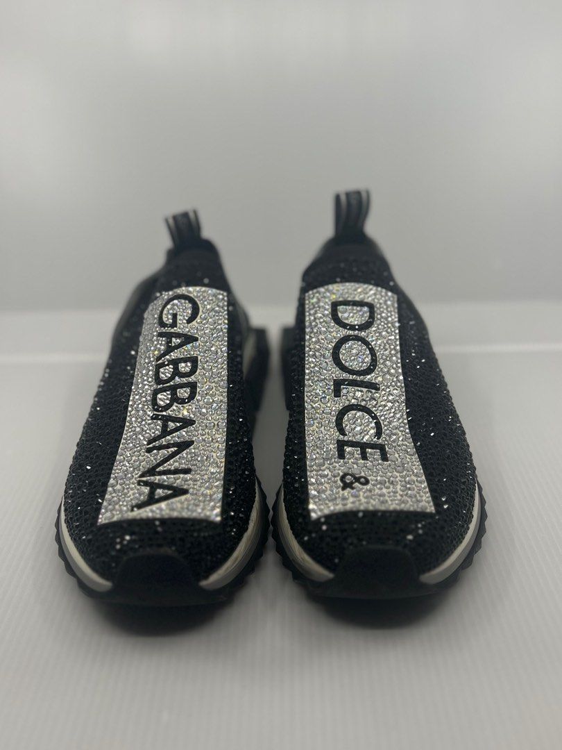 Dolce and Gabbana Sorrento Sneakers with Fusible Crystals, Luxury, Sneakers  & Footwear on Carousell