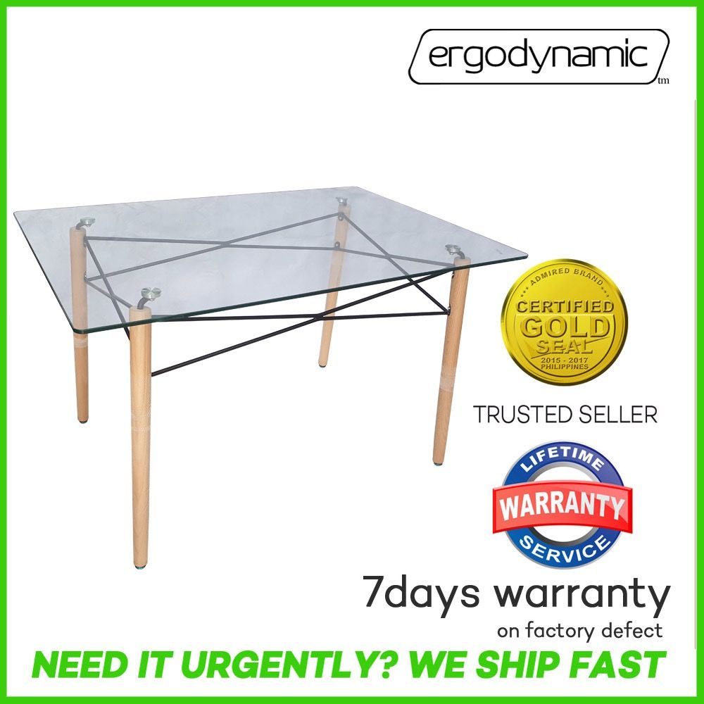 Ergodynamic GT12080 Glass Table / Home & Office Furniture, Furniture