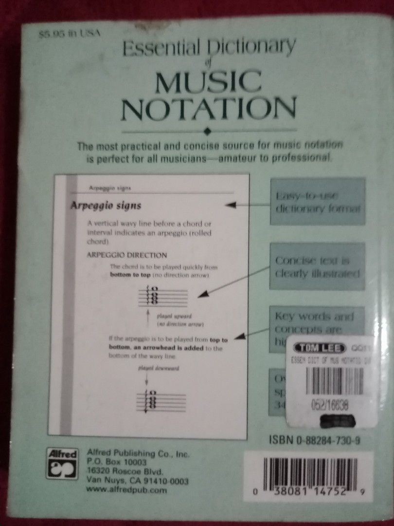 Essential Dictionary Music Notation on Carousell