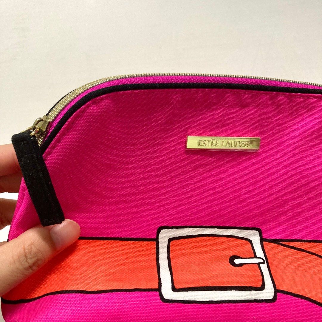 Estee lauder best sale hot pink pouch