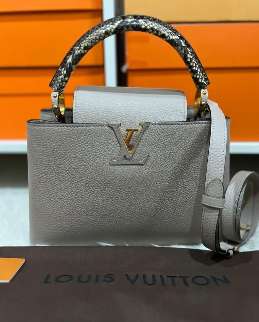 Tas Louis Vuitton LV Capucines MM Phyton 2021 VVGC, Barang Mewah, Tas &  Dompet di Carousell