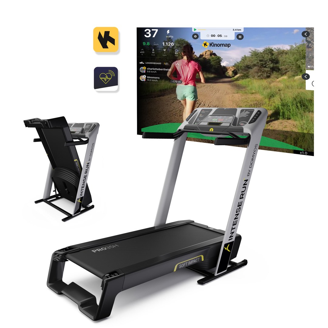 Foldable Treadmill Intense Run E Connected DECATHLON DOMYOS PRO35H Original price 1299 Sports Equipment Exercise Fitness Cardio Fitness Machines on Carousell