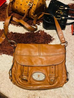 FOSSIL MADDOX BROWN Leather Long Live Vintage