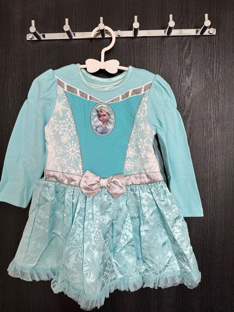 Frozen dress with detachable cape, Babies & Kids, Babies & Kids Fashion