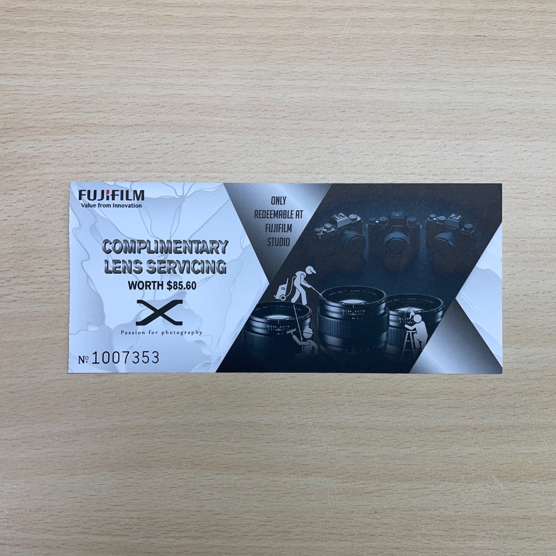 Fujifilm Cleaning Lens Servicing, Tickets & Vouchers, Vouchers on Carousell