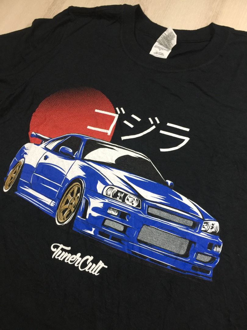 Gildan Tuner Cult Evo Black Tee CK Used, Men's Fashion, Tops & Sets